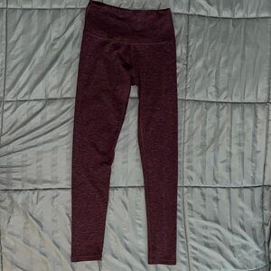 Aerie leggings, Maroon and Black, size Medium